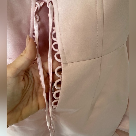 BNWT |  Haley Pink Floral Strapless Midi Evening Dress - Picture 5 of 11